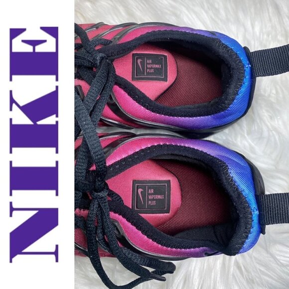 NIKE AIR Vapormax Plus Women’s Racer Blue Hyper Red Violet, Size 7 - Picture 7 of 12
